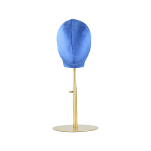 Velvet Head Hat Earring Headphone Headband Display Stand Model Head Mannequin Head Display Rack Half Body Fabric Mannequin